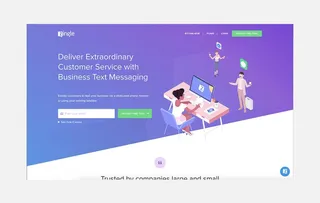 Www Zingle Me colourful homepage header