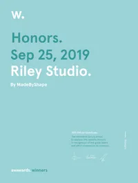 Certificate riley studio hm