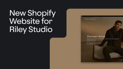 New Shopify e Commerce website for Riley Studio