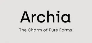 Archia regular font typeface
