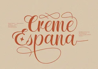Creme Espana typeface