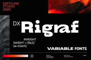 Dx Rigraf font typeface