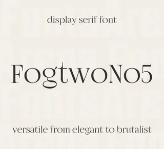 Fogtwo No5 typeface