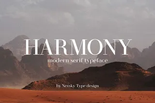 Harmony Sans typeface