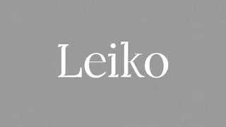 Leiko typeface