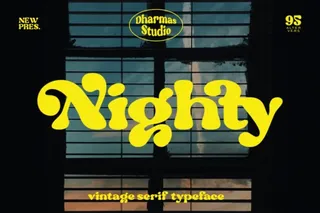 Nighty typeface