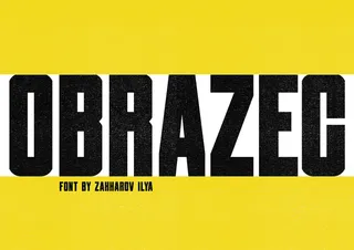 Obrazec typeface