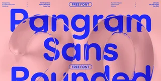 Pangram Sans Rounded typeface