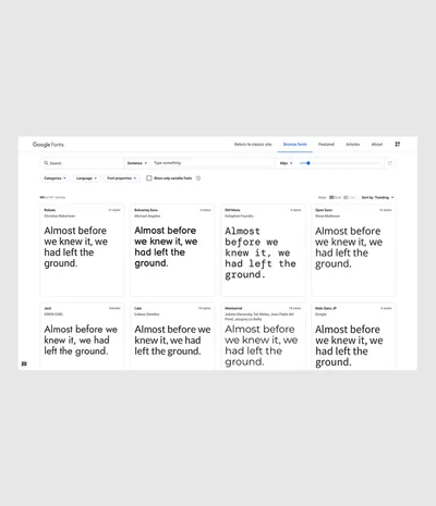 Font Alternatives thumbnail