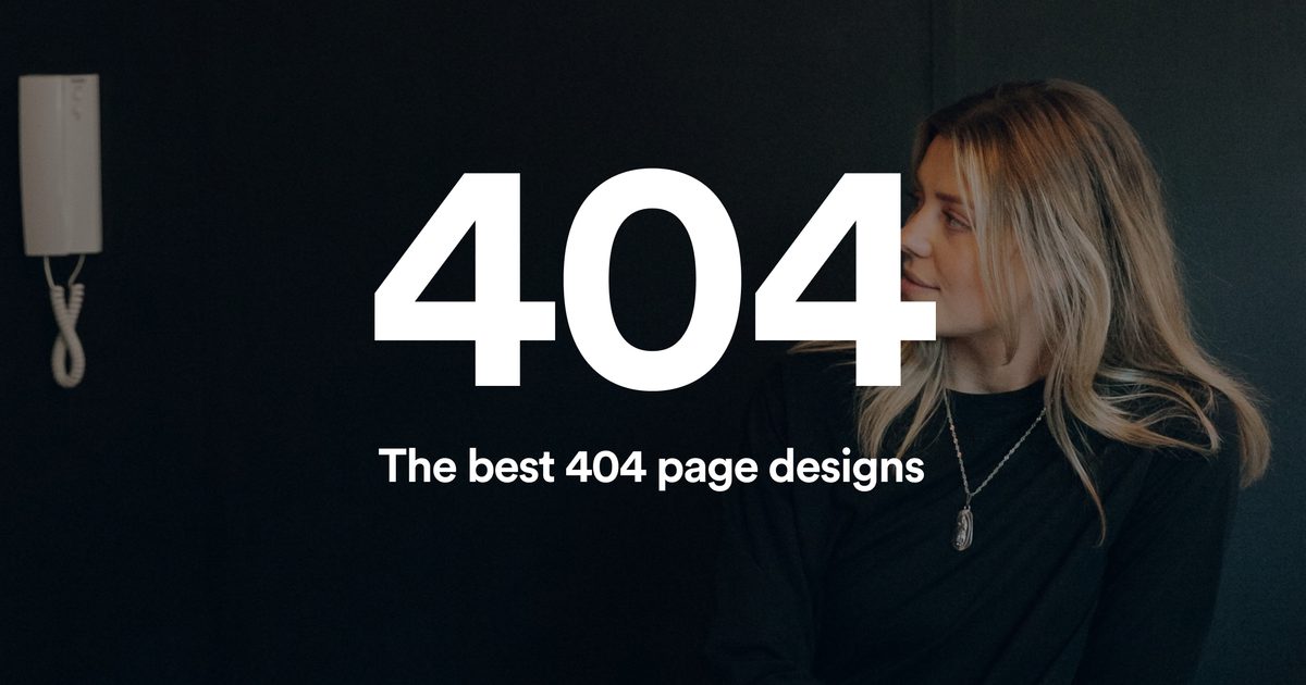 404 Layout Design The best 404 page designs | MadeByShape