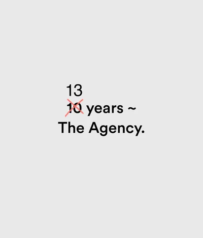 Celebrating 13 years the agency thumb