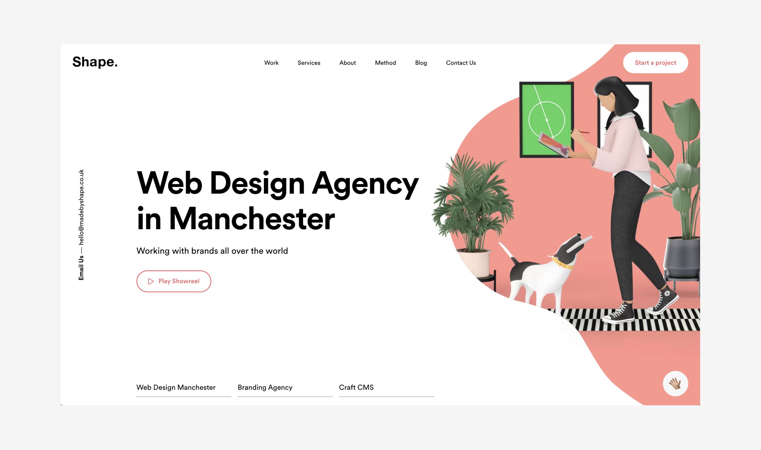 MadeByShape Website Landing Page