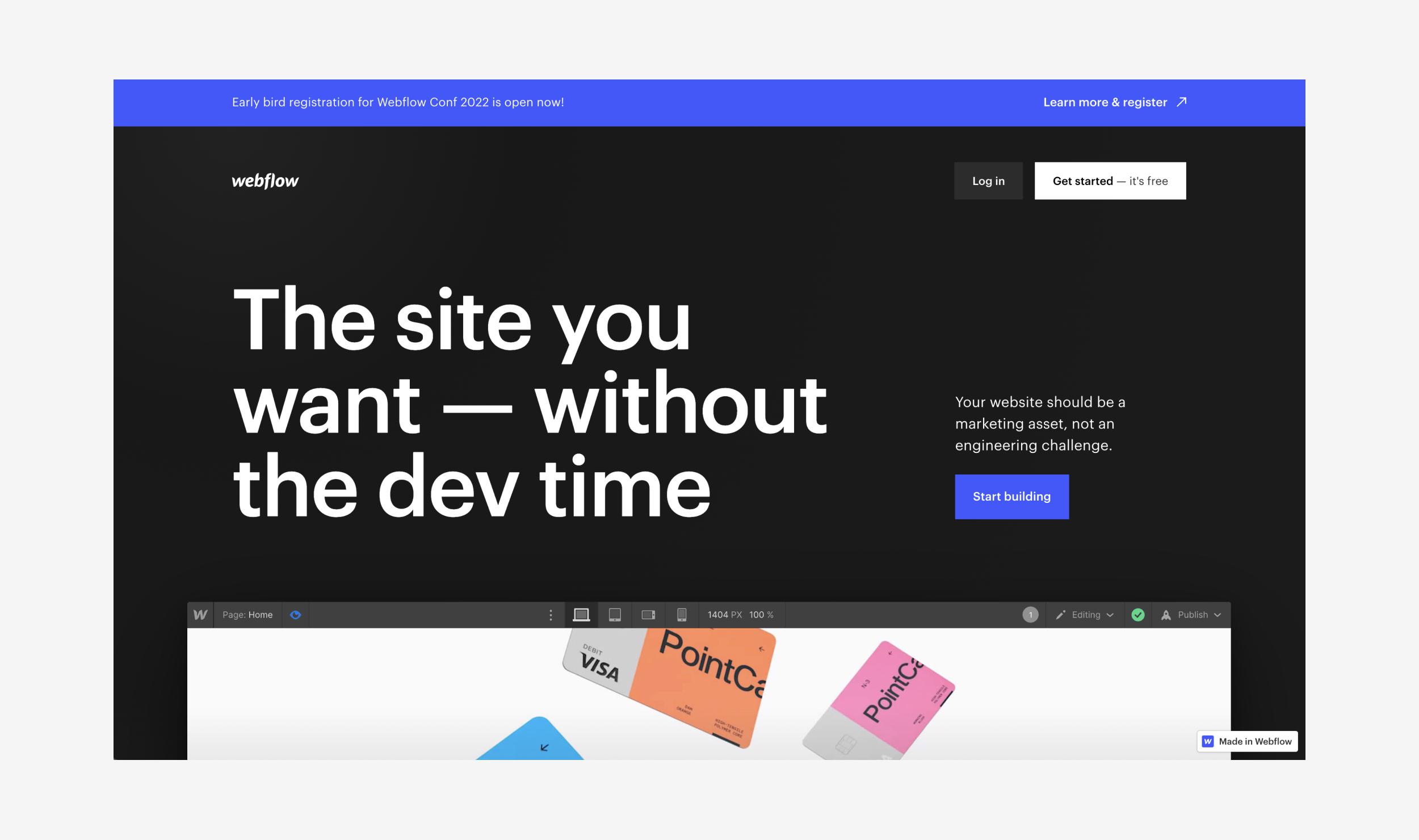 Webflow Website Landing Page