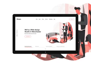 Relaunched Shape Homepage Design